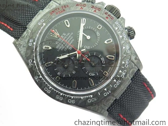 MiroTime 0104 Daytona DIW Carbon Noob 1:1 Best Edition Black Dial on Nylon Strap SA Modern 2611